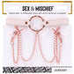S&M Peaches 'n CreaMe Collar with Nipple Clamps