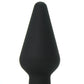 All About Anal Seamless Silicone 6 Inch Butt Plug in Black
