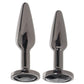 Rear Assets 2 Piece Butt Plug Kit in Gunmetal