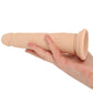 Silicone Studs Vibrating & Thrusting Dildo in Light
