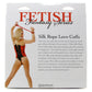 Fetish Fantasy Silk Rope Love Cuffs in Red