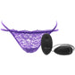 Open-Back Purple Lace Panty & Love Egg XL