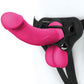 Pegasus Realistic 6.5 Inch Vibrating Strap-On in Pink