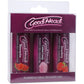 GoodHead Warming Head Oral Delight Gel 3 Pack in 2oz x 3