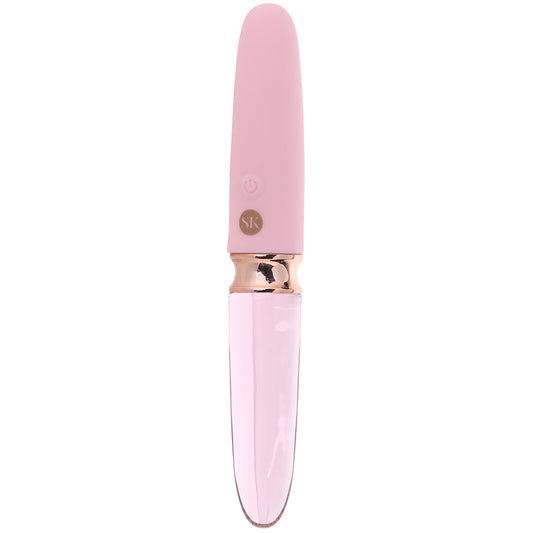 Secret Kisses Lipstick Dual Ended Glass Vibe
