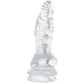 Crystal Jellies 8.5 Inch Invader Dildo in Clear