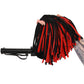 Long Suede Flogger in Black & Red
