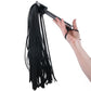 Leather Flogger with Steel Handle