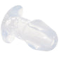 Master Series Dicked Hollow Anal Plug in Small