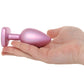 Booty Bling Pink Metal Jewelled Butt Plug in Large