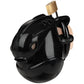 Blueline Full Restraint Silicone Chastity Device in Black