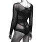 Radiance Long Sleeve Black Body Suit