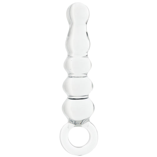 Clarity Hera's Tryst Beaded Glass Dildo