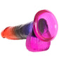 Crystal Jellies 8.5 Inch Cock & Balls Dildo in Rainbow