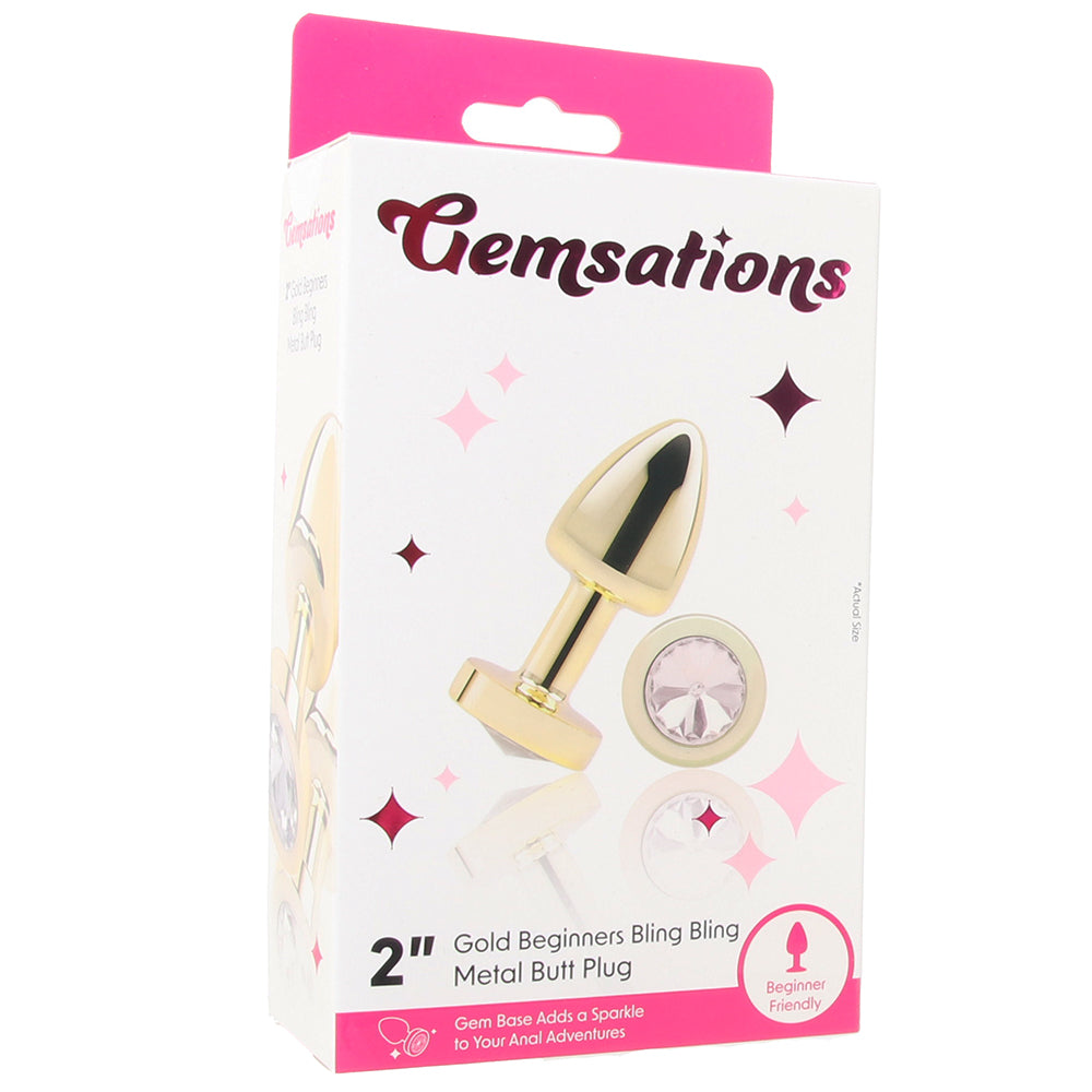 Gemsations 2 Inch Beginners Bling Bling Plug in Gold PinkCherry Canada Gemsations 2 Inch Beginners Bling Bling Plug in Gold PinkCherry Canada