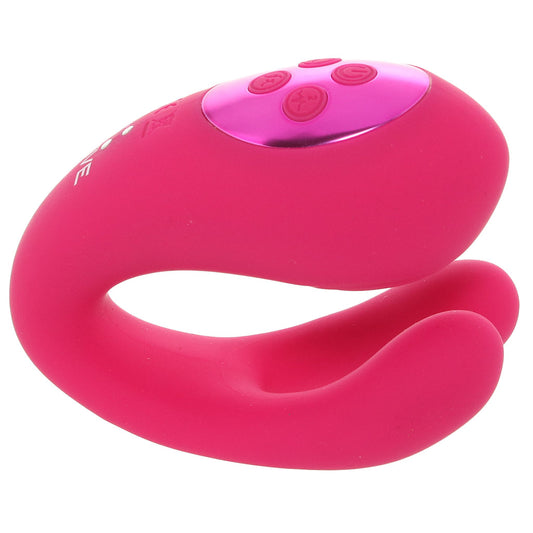 Vive Yoko Triple-Action Dual Prong Vibe in Pink