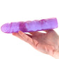 Reflective Gel 7.5 Inch Jr. Dildo in Purple