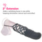 Silicone 2 Inch Extension in Black