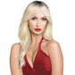 Margot Wavy Wig with Bangs in Platinum Blonde & Black