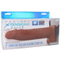 Fantasy X-tensions 8 Inch Hollow Strap-On Vibe in Brown