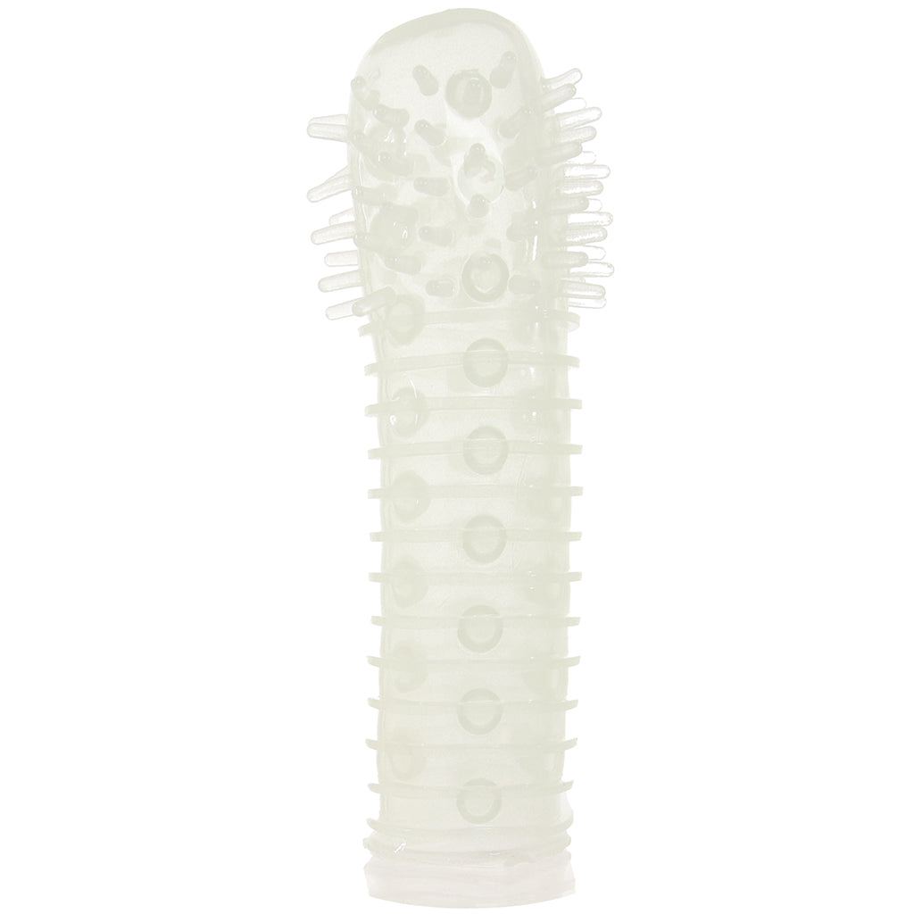 Textured Reversable Pleasure Sleeve in Glow-In-The-Dark