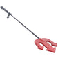 Leather Devil's Riding Crop in Red