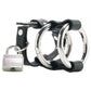 Double Metal C-Ring with Locking Ball Strap
