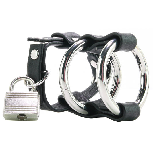 Double Metal C-Ring with Locking Ball Strap