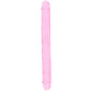 RealRock Crystal Jelly 18 Inch Double Dildo in Pink