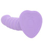 Colours 5 Inch Ribbed Remote Vibe in Purple