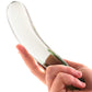 gläs Eggplant Ecstacy Glass Dildo