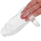 TitanMen 4.5 Inch Cock Sleeve with Ball Strap in Clear