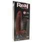 Real Feel Deluxe 10 Inch Vibrating Wall Banger Dildo in Tan