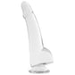 King Cock 10 Inch Smooth Ballsy Dildo in Clear