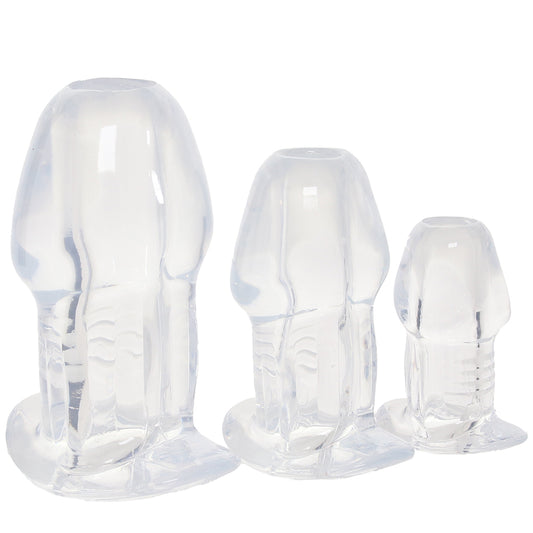 Master Series Dicked 3 Piece Hollow Anal Plug Set