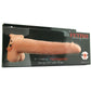 11 Inch Hollow Vibrating Strap-On with Balls in Vanilla