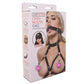 Open Mouth Gag with Nipple Clips