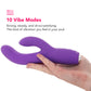 PinkCherry G-Spot Slim Rabbit Vibe in Purple