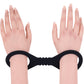 Sex & Mischief Shadow Silicone Cuffs in Large