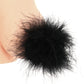 Nipple Couture Black Marabou Covers
