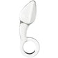 Clarity Utopian Delight Curved Glass Butt Plug