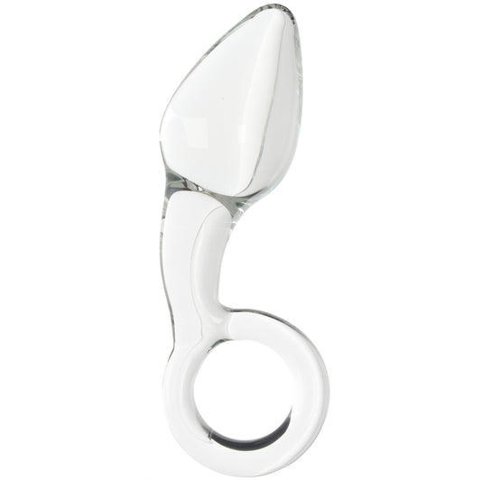 Clarity Utopian Delight Curved Glass Butt Plug