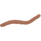 Silicone Studs Bend & Hold 16 Inch Double Dildo in Brown