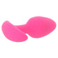 Cheeky Glow-In-The-Dark Vibrating Butt Plug in Pink