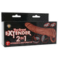 The Great Extender 7 Inch Extender & Stroker in Brown