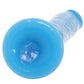 RealRock 8 Inch Glow-in-the-Dark Slim Dildo in Blue
