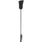 Leather Foot Riding Crop in Black