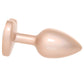 Booty Bling Gold Metal Jewelled Butt Plug in Small