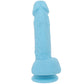 Declan 6.5 Inch Silicone Dildo in Blue