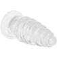 Crystal Jellies 5 Inch Anal Twist Butt Plug in Clear